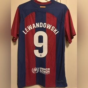Lewandowski Barcelona home jersey (player edition)